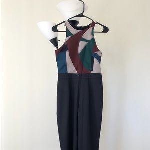 Color-block jumpsuit
